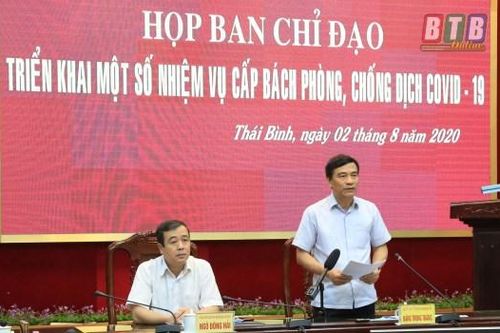 Lãnh đạo tỉnh Thái Bình hủy 'công tác', về chỉ đạo phòng chống dịch Covid-19