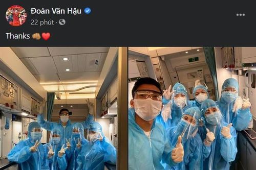 Đoàn Văn Hậu nói lời cảm ơn sau khi trở về Việt Nam