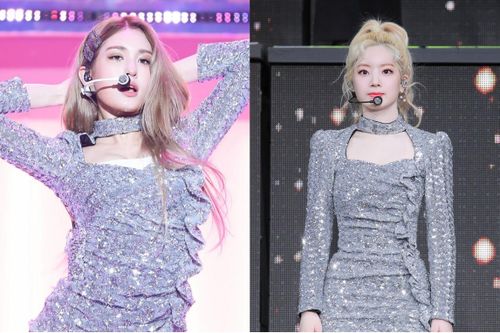 Dahyun và Somi đọ dáng thon gọn khi diện váy 'đụng hàng'