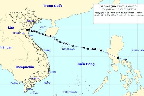Áp thấp nhiệt đới tiếp tục suy yếu