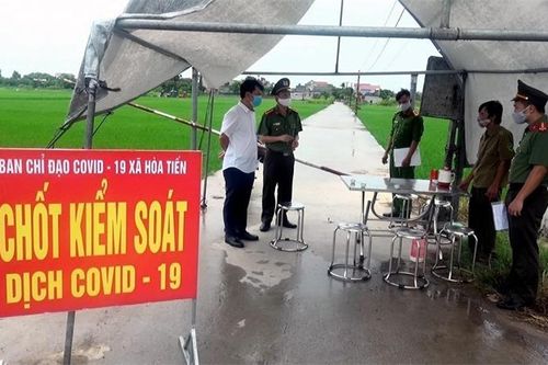 Thái Bình phong tỏa thôn có người dương tính với SARS-CoV-2