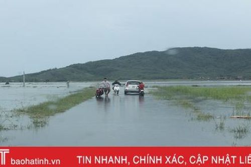 Ảnh hưởng bão số 2, hơn 1.700 ha lúa, 5 ha dưa hấu ở Kỳ Anh bị hư hại