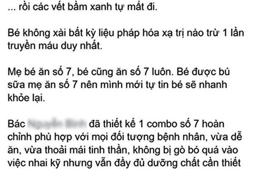 Dùng thực dưỡng chữa ung thư: Những hồi chuông cảnh báo