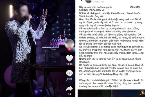 Chi hơn 750 triệu đồng tổ chức tiệc mùa COVID-19, chàng trai nhận cái kết 'đắng', tuyên bố đây là sinh nhật cuối cùng