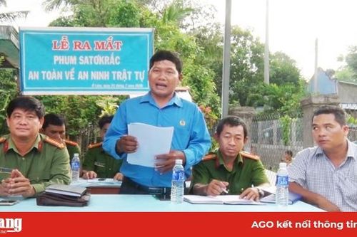 Tri Tôn xây dựng mô hình an ninh - trật tự trong phum sóc
