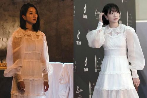 Hai 'điên nữ' của điện ảnh Hàn Seo Ye Ji và Kim Da Mi 'đụng hàng' chiếc váy siêu bánh bèo