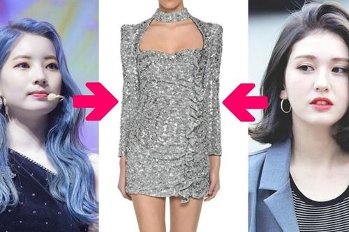 Màn 'đụng hàng' váy lấp lánh của Jeon Somi và Dahyun (TWICE), ai được khen nhiều hơn?