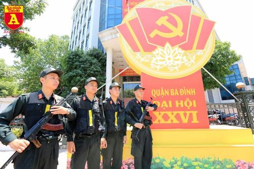 Công an Hà Nội bảo vệ tuyệt đối an toàn Đại hội Đảng bộ các cấp