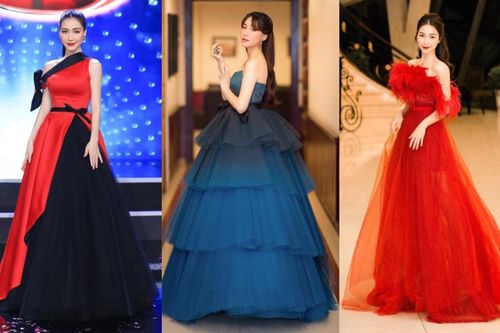 Hòa Minzy cao 1m55 nặng 42kg, nhưng chỉ thích những chiếc váy siêu to khổng lồ, có bộ nặng tới 25kg