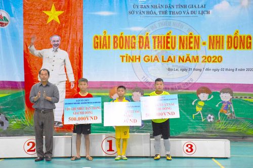 Trung tâm Bóng đá cộng đồng Minh Hiệp và Pleiku School FC giành ngôi vô địch