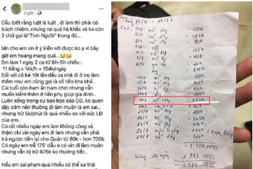 Tranh cãi chuyện cô gái đi làm muộn 17 ngày, bị trừ sạch lương
