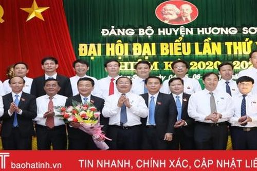 Bầu 39 đồng chí vào Ban chấp hành Đảng bộ huyện Hương Sơn nhiệm kỳ 2020 - 2025