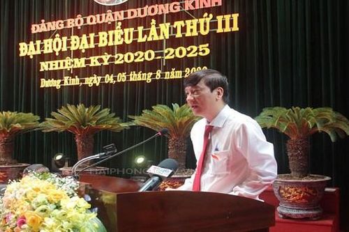 Ông Đào Văn Ninh được bầu là Bí thư quận ủy Dương Kinh, TP Hải Phòng