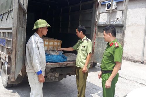Thu gom hàng tấn lòng lợn, chân gà trôi nổi kiếm lời
