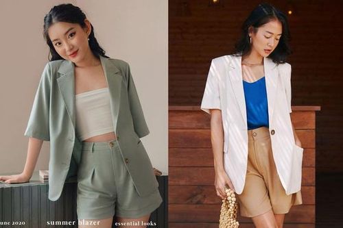 Cuối hè, chị em mau sắm ngay blazer cộc tay không thì thiệt mất bao set đồ thanh lịch, sang xịn