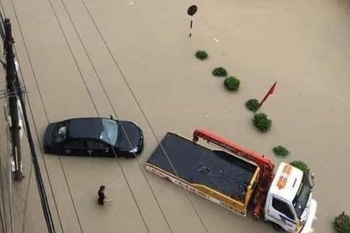 Mưa lớn ở Điện Biên gây ngập lụt thành phố, nhiều tuyến đường sạt lở nghiêm trọng