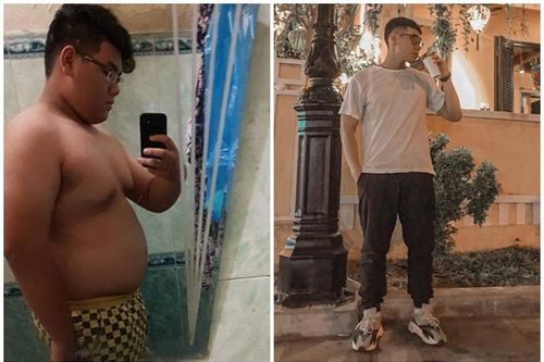 Nhờ tập gym, chàng trai 'tạ hai' giảm cân thành hot boy gây sốt