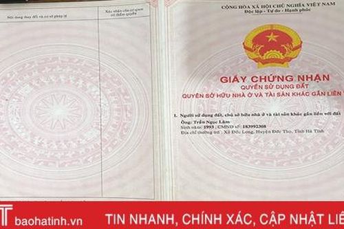 'Thanh niên ngoan hiền' dùng bìa đất giả, lừa đảo gần 1,5 tỷ đồng ở Hà Tĩnh
