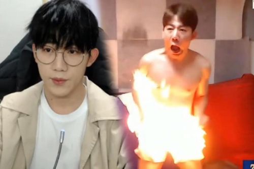 Youtuber Hàn Quốc cực điển trai: Châm lửa đốt 'của quý' khi livestream và cái kết