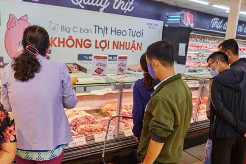 Hai hệ thống siêu thị lớn khởi xướng chương trình bán thịt lợn tươi không lợi nhuận