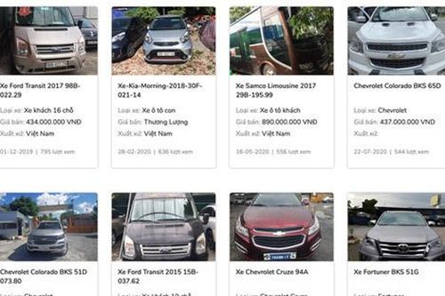 Ngân hàng ồ ạt thanh lý ô tô, xe 300 triệu ế đầy kho