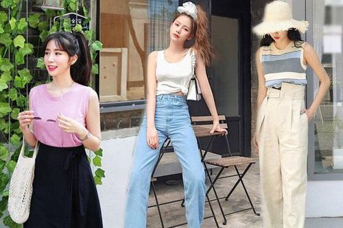 Công thức phối đồ mát mẻ, xinh xắn với áo sát nách