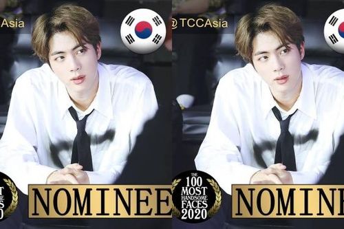 Jin BTS được đề cử cho Top 100 khuôn mặt đẹp trai nhất châu Á