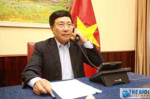 Phó Thủ tướng, Bộ trưởng Ngoại giao Phạm Bình Minh điện đàm với Bộ trưởng Ngoại giao Saudi Arabia