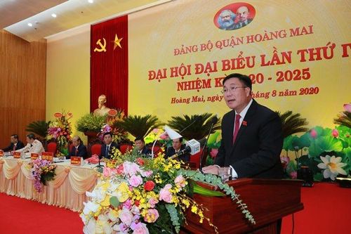 Ông Nguyễn Quang Hiếu được bầu làm Bí thư Quận ủy Hoàng Mai