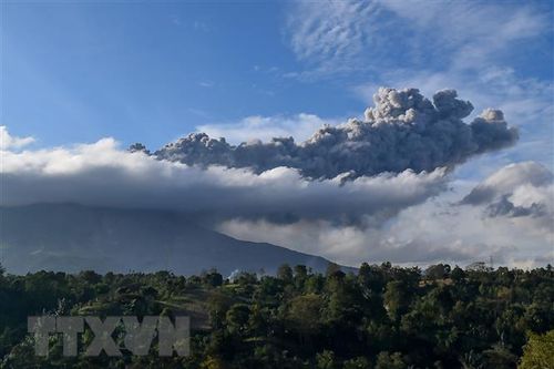Indonesia: Núi lửa Sinabung phun trào trở lại sau một loạt tiếng nổ