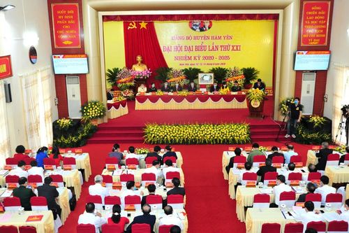 Khai mạc Đại hội đại biểu Đảng bộ huyện Hàm Yên lần thứ XXI
