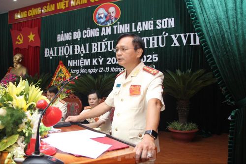 Đại tá Thái Hồng Công đảm nhiệm chức vụ Bí thư đảng ủy Công an tỉnh Lạng Sơn