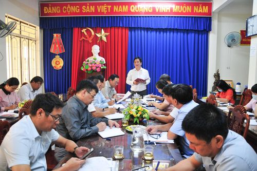 Làm việc với các đơn vị, địa phương về công tác tuyên truyền các sự kiện quan trọng