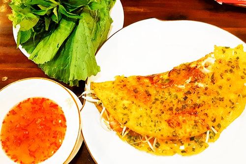 Bánh xèo thịt mỡ