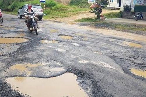 Quốc lộ 27 qua Lâm Đồng xuống cấp nghiêm trọng