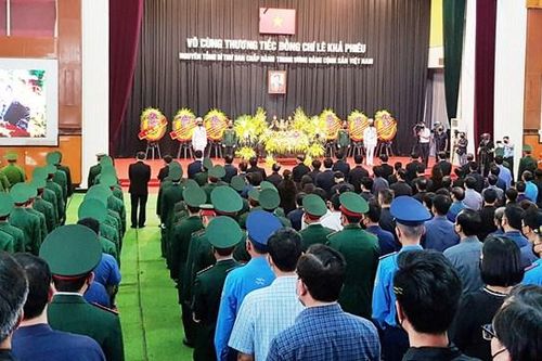 Lễ truy điệu nguyên Tổng Bí thư Lê Khả Phiêu tại Thanh Hóa