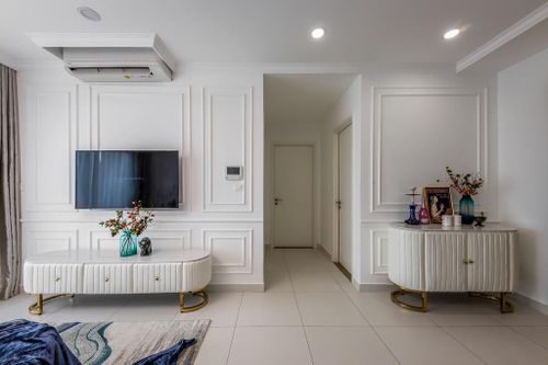 Căn hộ 60 m2 phủ gam màu biển cả