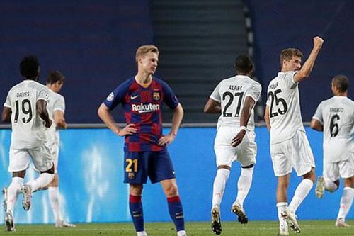 Barcelona 2-8 Bayern Munich: Messi im lặng, Barca thua tan nát trước Bayern