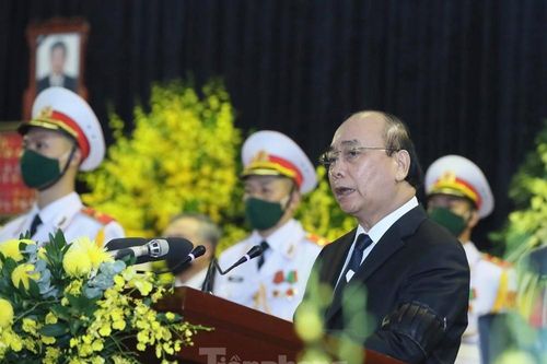 Thủ tướng đọc điếu văn tiễn biệt nguyên Tổng Bí thư Lê Khả Phiêu
