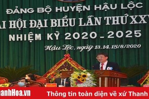 Đồng chí Hoàng Anh Tuấn được bầu giữ chức Bí thư Huyện ủy Hậu Lộc, nhiệm kỳ 2020-2025