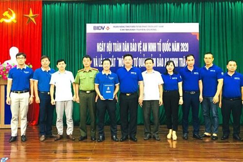 BIDV Tuyên Quang ra mắt mô hình tự quản đảm bảo an ninh trật tự