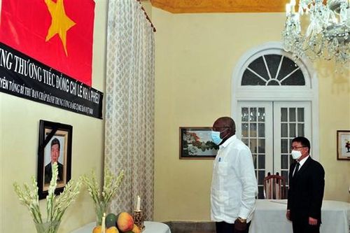 Lễ viếng nguyên Tổng Bí thư Lê Khả Phiêu tại nước ngoài