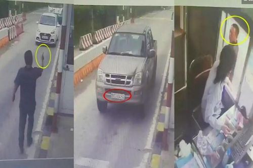 Clip: Bị chặn tại trạm thu phí, tài xế cay cú túm tóc nữ nhân viên