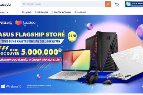 ASUS Việt Nam mở 'cửa hàng' trên Lazada
