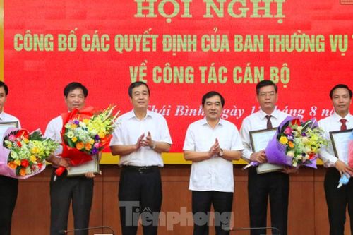 Thái Bình điều động, luân chuyển, bổ nhiệm 7 chức danh chủ chốt của các ngành, địa phương