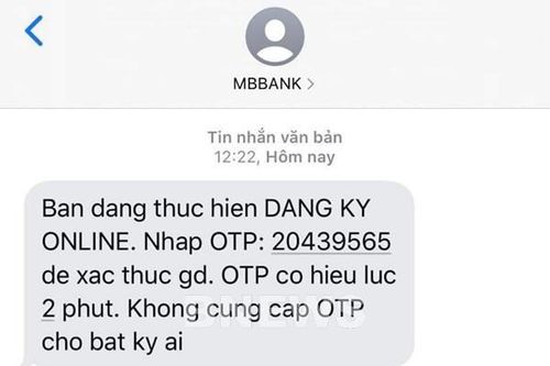 Hàng loạt khách hàng nhận tin nhắn OTP dù không giao dịch, ngân hàng MB nói gì?