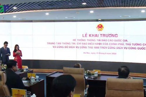 Khai trương Trung tâm Thông tin, chỉ đạo, điều hành và Hệ thống Thông tin báo cáo quốc gia