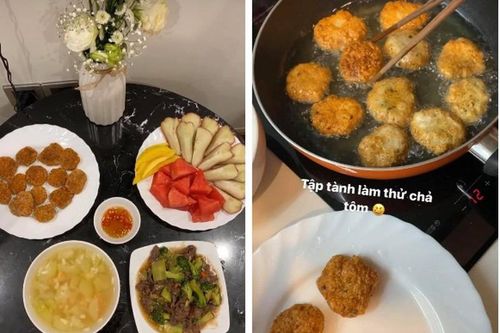 Soi những mâm cơm hấp dẫn do bạn gái Quang Hải tự tay nấu