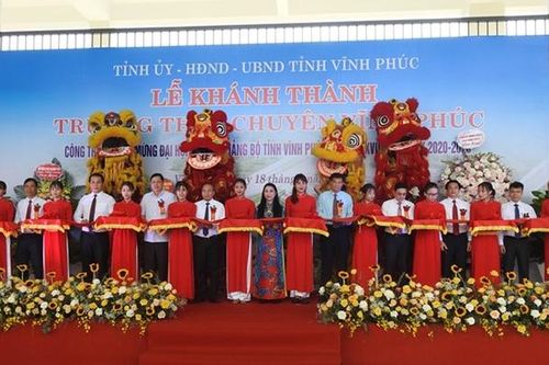 Khánh thành trường THPT Chuyên Vĩnh Phúc trên diện tích hơn 6,5 ha