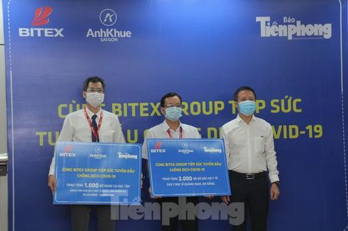 Báo Tiền Phong phối hợp với tập đoàn BITEX tiếp sức tuyến đầu chống dịch